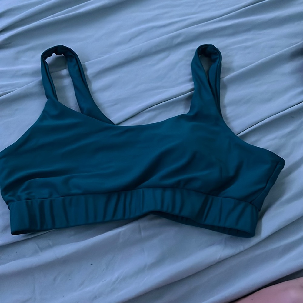 Blue bikini top